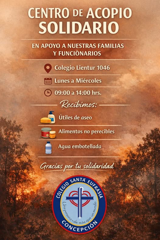 Organizamos Centro de Acopio Solidario en el Colegio Santa Eufrasia