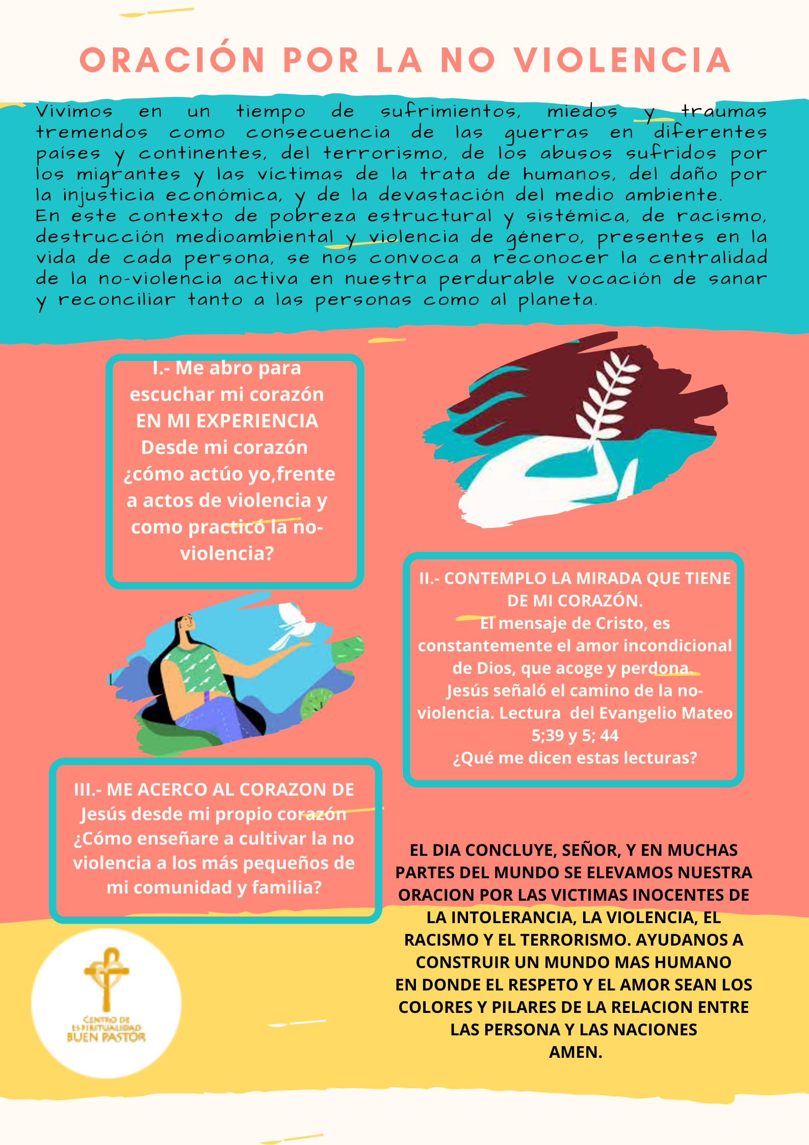 ORACIÓN POR LA NO VIOLENCIA