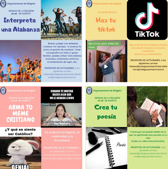 Semana de religión actividad 2020 todas 1