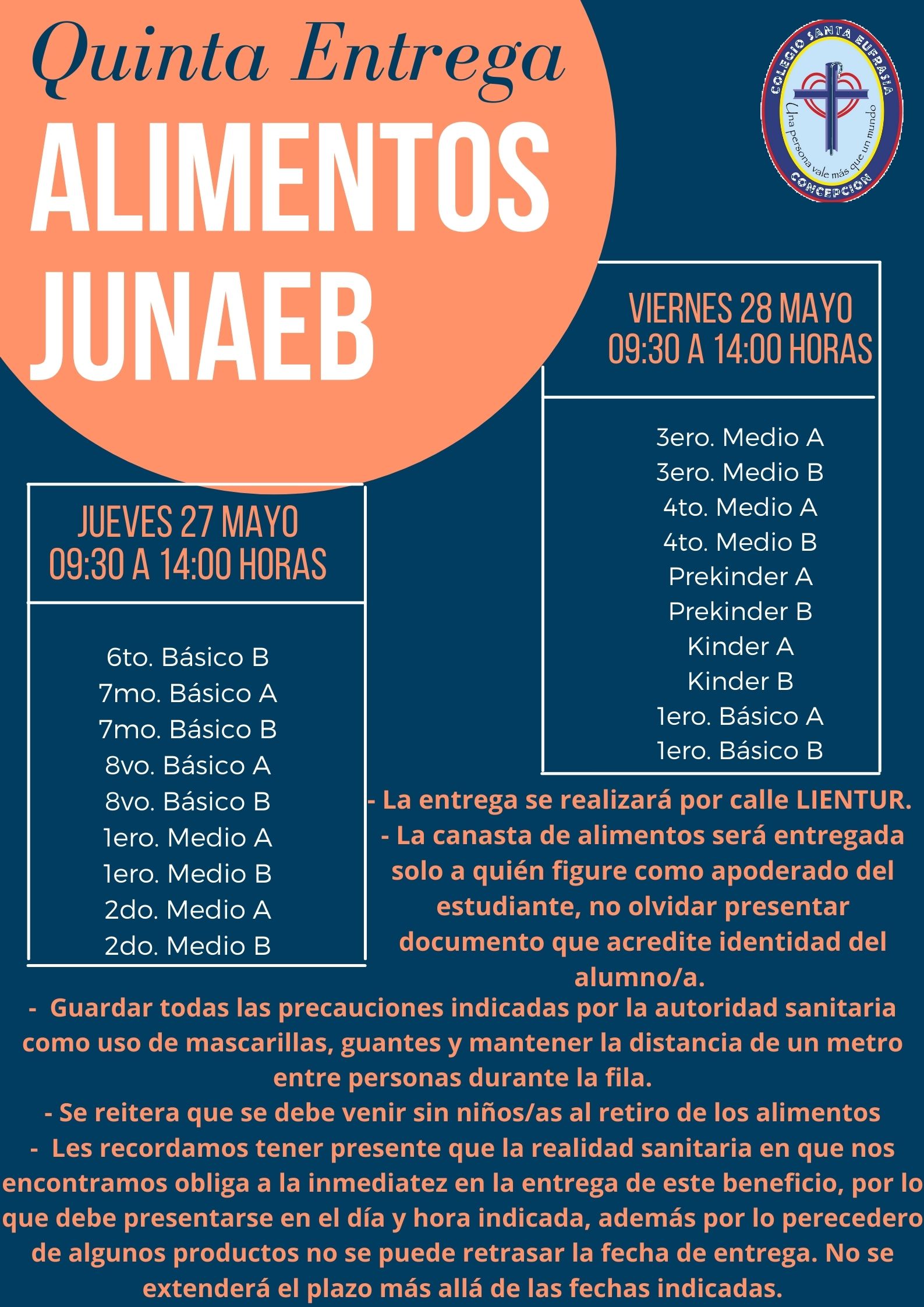 quinta entrega junaeb